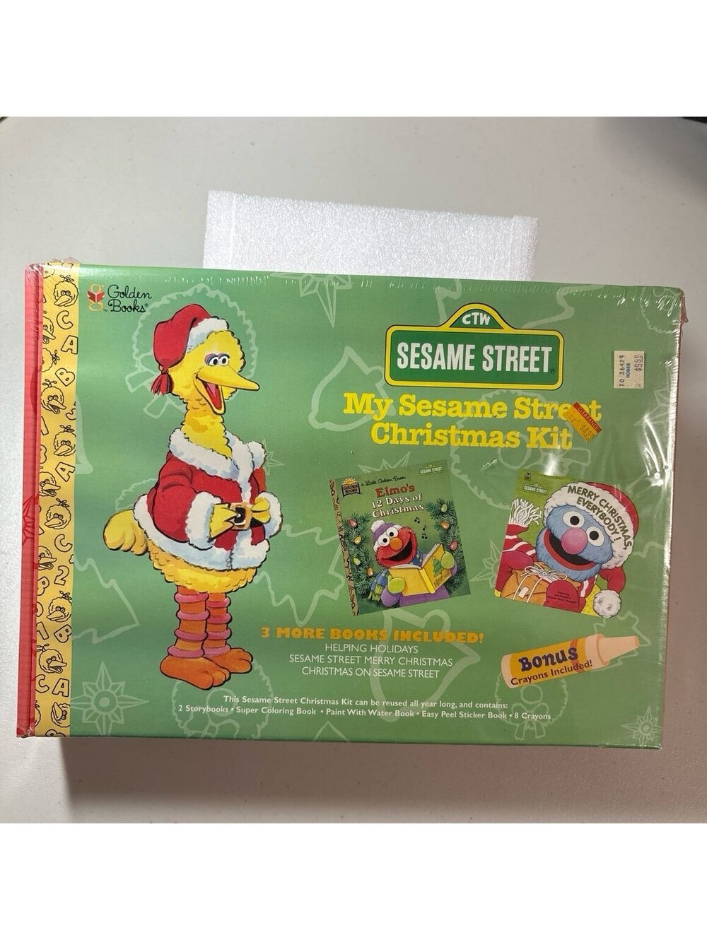 Vintage 1997 My Sesame Street Christmas Kit Golden Books Sealed NIB CTW Set
